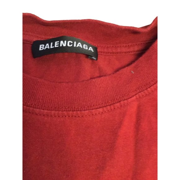 Balenciaga Red Short Sleeve Tee - Picture 3 of 3